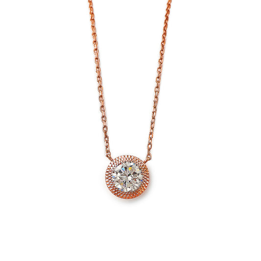 Rose Gold Fairytail Necklace (5 in 1 Crystal)