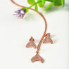 Rose Gold Mermaid's Tail Pendant Set