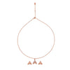 Rose Gold Mermaid's Tail Pendant Set