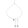 Silver Open Shell Pendant Set
