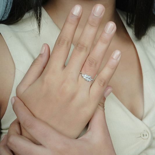 Silver Leaflet Ring