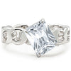 Silver Crystal Aura Ring