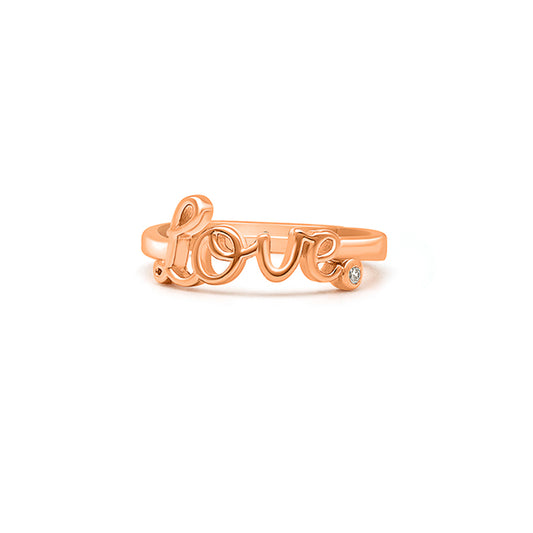 Rose Gold Forever Love Ring