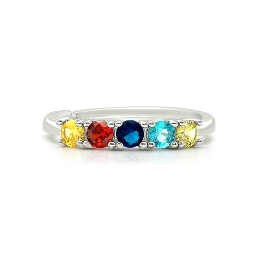 Silver Color Blaze Ring