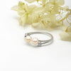Silver Pearl Twilight Ring