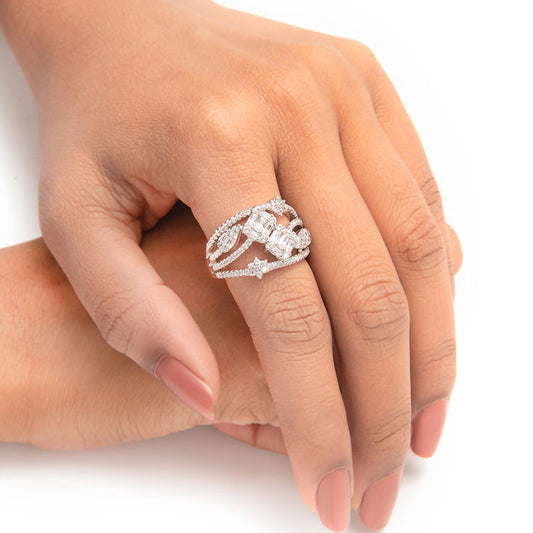 Silver Royal Crown Ring