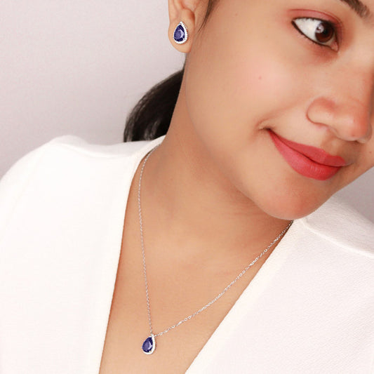 Silver Grape Vine Necklace Set