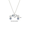 Silver Infinity Eye Necklace Set