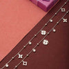 Silver Glory Star Pair of Anklets