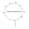 Silver Glory Star Pair of Anklets