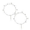 Silver Glory Star Pair of Anklets