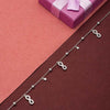 Silver Dangling Infinity Anklet