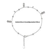 Silver Dangling Infinity Anklet