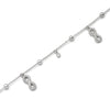 Silver Dangling Infinity Anklet