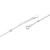 Silver Dangling Infinity Anklet