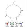 Silver Dangling Infinity Anklet