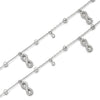 Silver Dangling Infinity Pair of Anklets