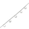 Silver Heartly Anklet