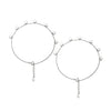 Silver Heartly Pair of Anklets