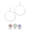 Silver Heartly Pair of Anklets