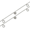 Silver Annie Pair of Anklets