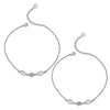 Silver Isabelle Pair of Anklets