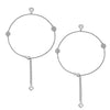 Silver Twinkle Pair of Anklets
