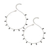Silver Radiant Pair of Anklets (Black)