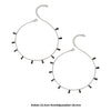 Silver Radiant Pair of Anklets (Black)