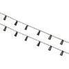 Silver Radiant Pair of Anklets (Black)