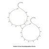 Silver Radiant Pair of Anklets (White)