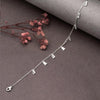 Silver Radiant Anklet (White)
