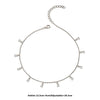 Silver Radiant Anklet (White)