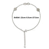 Silver Curved Infinity Anklet