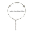 Silver Curved Infinity Pair of Anklets