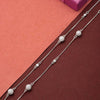 Silver Round Orb Pair of Anklets
