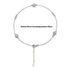 Silver Round Orb Pair of Anklets