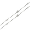 Silver Round Orb Pair of Anklets