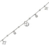 Silver Glory Star Anklet