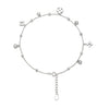Silver Glory Star Anklet