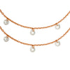 Rose Gold Royal Crystal Pair of Anklets