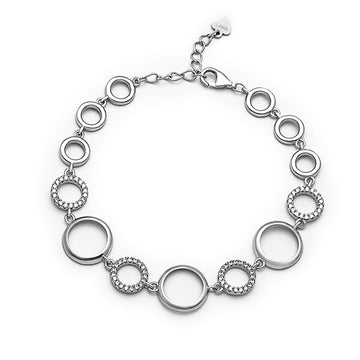 Silver Circled Shine Bracelet