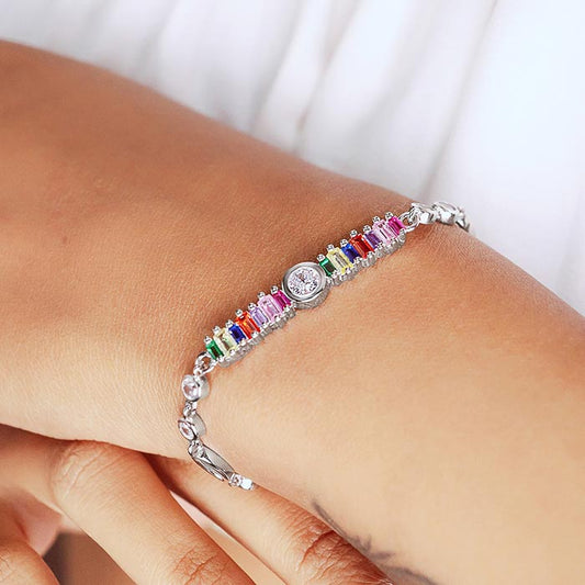 Silver Colour Palate Bracelet