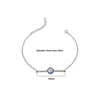 Silver Christie Evil Eye Bracelet