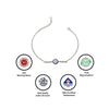 Silver Christie Evil Eye Bracelet