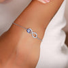Silver Infinity Eye Bracelet