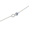 Silver Infinity Eye Bracelet