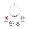 Silver Red Royalty Bracelet