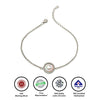 Silver Dainty Heart Bracelet (MOP)