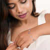 Silver Crystal Evil Eye Bracelet